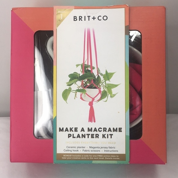 brit * co Other - New NEW Brit + Co Make a Macrame Planter Kit Everything You Need